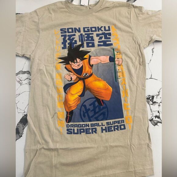 Dragon Ball Super Hero Beige T-Shirt - Picture 1 of 3
